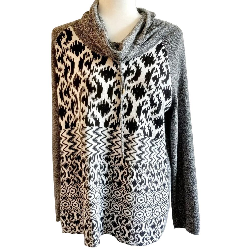 Ruby Rd. Drawstring Cowl Neck Sweater